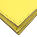 エルメス HERMES ベアンスフレ スフレ シェーブル 長財布 シルバー金具 黄色 二つ折り財布　