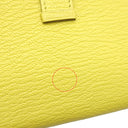 エルメス HERMES ベアンスフレ スフレ シェーブル 長財布 シルバー金具 黄色 二つ折り財布　