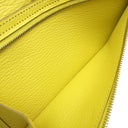 エルメス HERMES ベアンスフレ スフレ シェーブル 長財布 シルバー金具 黄色 二つ折り財布　