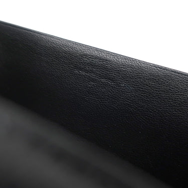 エルメス HERMES ベアンスフレ ブラック リザード 長財布 シルバー金具 黒 二つ折り財布