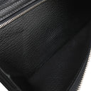 エルメス HERMES ベアンスフレ ブラック リザード 長財布 シルバー金具 黒 二つ折り財布