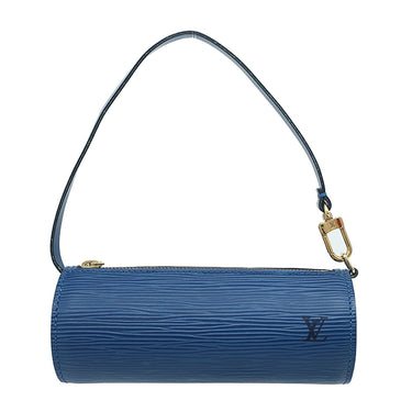 ルイヴィトン LOUIS VUITTON スフロ M52225 トレドブルー エピレザー ハンドバッグ ゴールド金具 青 ミニボストン