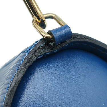 ルイヴィトン LOUIS VUITTON スフロ M52225 トレドブルー エピレザー ハンドバッグ ゴールド金具 青 ミニボストン