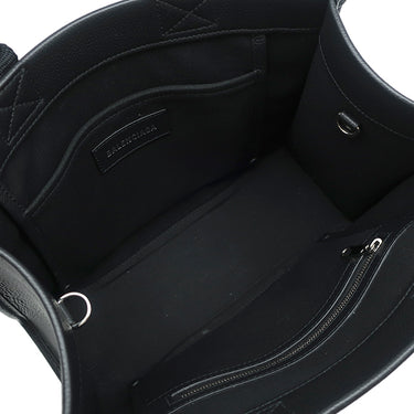 バレンシアガ BALENCIAGA ハードウェア スモール トート 6714002 ブラック レザー トートバッグ シルバー金具 黒 ショルダーストラップ欠品