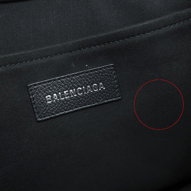 バレンシアガ BALENCIAGA ハードウェア スモール トート 6714002 ブラック レザー トートバッグ シルバー金具 黒 ショルダーストラップ欠品