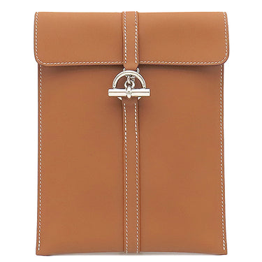 エルメス HERMES グレナン トゥーゴー ゴールド ヴォースイフト ショルダーバッグ シルバー金具 茶 ポシェット