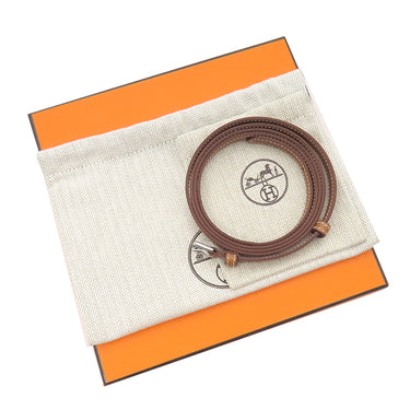 エルメス HERMES グレナン トゥーゴー ゴールド ヴォースイフト ショルダーバッグ シルバー金具 茶 ポシェット