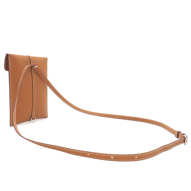 エルメス HERMES グレナン トゥーゴー ゴールド ヴォースイフト ショルダーバッグ シルバー金具 茶 ポシェット