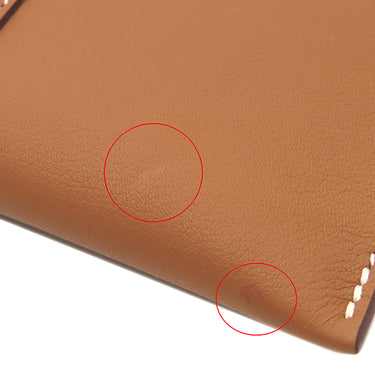 エルメス HERMES グレナン トゥーゴー ゴールド ヴォースイフト ショルダーバッグ シルバー金具 茶 ポシェット