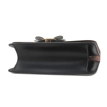 サルヴァトーレ・フェラガモ Salvatore Ferragamo ヴァラリボン AU-21 G892 ブラック×ホワイト カーフ ショルダーバッグ ゴールド金具 黒 白 チェーンショルダー