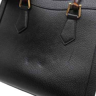 グッチ GUCCI ダイアナ スモール 702721 ブラック レザー 2WAYバッグ ゴールド金具 バンブー