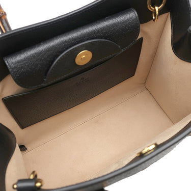 グッチ GUCCI ダイアナ スモール 702721 ブラック レザー 2WAYバッグ ゴールド金具 バンブー