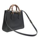 グッチ GUCCI ダイアナ スモール 702721 ブラック レザー 2WAYバッグ ゴールド金具 バンブー
