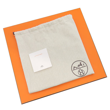 エルメス HERMES ガーデンパーティーTPM トレンチ×ブラック トワルアッシュ レザー ハンドバッグ シルバー金具 黒 トート