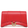 バレンシアガ BALENCIAGA アワーグラス HOUR GLASS 644973 レッド レザー 2WAYバッグ ヴィンテージ金具 赤 クラッチバッグ チェーン ショルダー