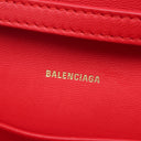 バレンシアガ BALENCIAGA アワーグラス HOUR GLASS 644973 レッド レザー 2WAYバッグ ヴィンテージ金具 赤 クラッチバッグ チェーン ショルダー