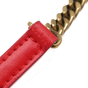 バレンシアガ BALENCIAGA アワーグラス HOUR GLASS 644973 レッド レザー 2WAYバッグ ヴィンテージ金具 赤 クラッチバッグ チェーン ショルダー