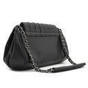 シャネル CHANEL チェーン ショルダー ブラック ラムスキン ショルダーバッグ シルバー金具 黒 肩掛け