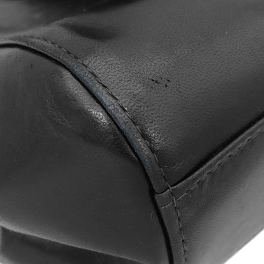 シャネル CHANEL チェーン ショルダー ブラック ラムスキン ショルダーバッグ シルバー金具 黒 肩掛け