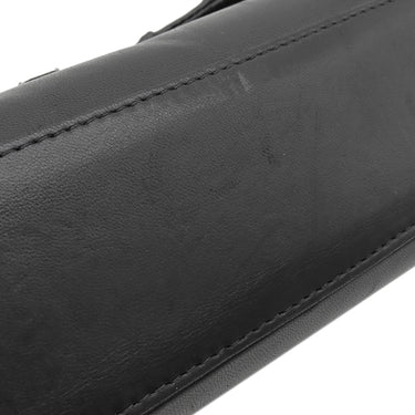 シャネル CHANEL チェーン ショルダー ブラック ラムスキン ショルダーバッグ シルバー金具 黒 肩掛け