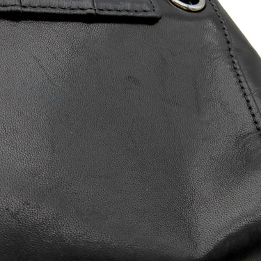 シャネル CHANEL チェーン ショルダー ブラック ラムスキン ショルダーバッグ シルバー金具 黒 肩掛け