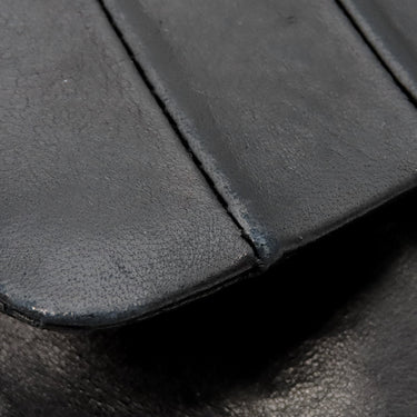 シャネル CHANEL チェーン ショルダー ブラック ラムスキン ショルダーバッグ シルバー金具 黒 肩掛け