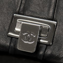 シャネル CHANEL チェーン ショルダー ブラック ラムスキン ショルダーバッグ シルバー金具 黒 肩掛け