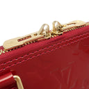 ルイヴィトン LOUIS VUITTON アルマBB M90174 スリーズ モノグラムヴェルニ 2WAYバッグ ゴールド金具 赤 ハンドバッグ