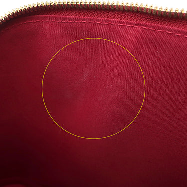 ルイヴィトン LOUIS VUITTON アルマBB M90174 スリーズ モノグラムヴェルニ 2WAYバッグ ゴールド金具 赤 ハンドバッグ