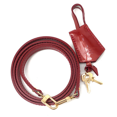 ルイヴィトン LOUIS VUITTON アルマBB M90174 スリーズ モノグラムヴェルニ 2WAYバッグ ゴールド金具 赤 ハンドバッグ