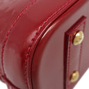 ルイヴィトン LOUIS VUITTON アルマBB M90174 スリーズ モノグラムヴェルニ 2WAYバッグ ゴールド金具 赤 ハンドバッグ