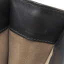 ボッテガヴェネタ BOTTEGA VENETA ハラコ ブラックXブラウン レザー ハラコ ショルダーバッグ ヴィンテージ金具 黒 チェーンショルダー