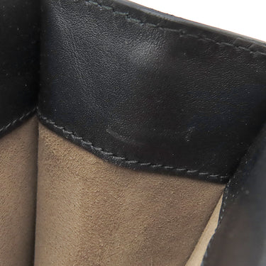 ボッテガヴェネタ BOTTEGA VENETA ハラコ ブラックXブラウン レザー ハラコ ショルダーバッグ ヴィンテージ金具 黒 チェーンショルダー