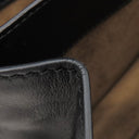 ボッテガヴェネタ BOTTEGA VENETA ハラコ ブラックXブラウン レザー ハラコ ショルダーバッグ ヴィンテージ金具 黒 チェーンショルダー