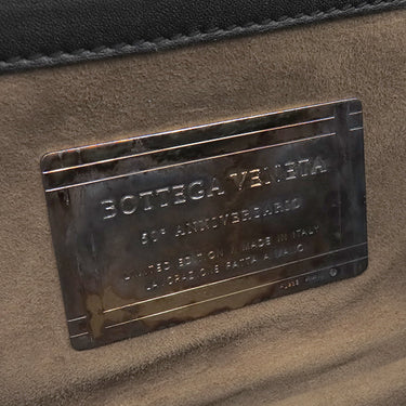 ボッテガヴェネタ BOTTEGA VENETA ハラコ ブラックXブラウン レザー ハラコ ショルダーバッグ ヴィンテージ金具 黒 チェーンショルダー