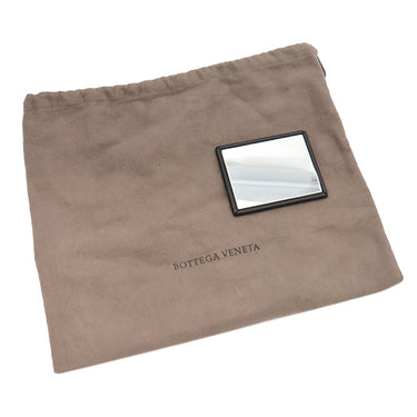 ボッテガヴェネタ BOTTEGA VENETA ハラコ ブラックXブラウン レザー ハラコ ショルダーバッグ ヴィンテージ金具 黒 チェーンショルダー