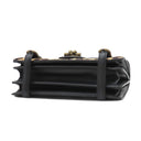 ボッテガヴェネタ BOTTEGA VENETA ハラコ ブラックXブラウン レザー ハラコ ショルダーバッグ ヴィンテージ金具 黒 チェーンショルダー