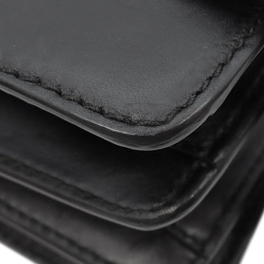 ボッテガヴェネタ BOTTEGA VENETA ハラコ ブラックXブラウン レザー ハラコ ショルダーバッグ ヴィンテージ金具 黒 チェーンショルダー