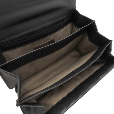 ボッテガヴェネタ BOTTEGA VENETA ハラコ ブラックXブラウン レザー ハラコ ショルダーバッグ ヴィンテージ金具 黒 チェーンショルダー