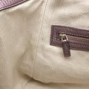 グッチ GUCCI ソーホー インターロッキング G 336751 パープル レザー 2WAYバッグ シャンパンゴールド金具 タッセル フリンジチャーム メタリック