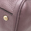 グッチ GUCCI ソーホー インターロッキング G 336751 パープル レザー 2WAYバッグ シャンパンゴールド金具 タッセル フリンジチャーム メタリック