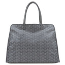 ゴヤール GOYARD アーディ PM グレー レザー ゴヤールディンキャンバス デシーズトリヨンレザー トートバッグ シルバー金具 ヘリンボーン柄