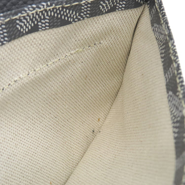 ゴヤール GOYARD アーディ PM グレー レザー ゴヤールディンキャンバス デシーズトリヨンレザー トートバッグ シルバー金具 ヘリンボーン柄