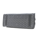 ゴヤール GOYARD アーディ PM グレー レザー ゴヤールディンキャンバス デシーズトリヨンレザー トートバッグ シルバー金具 ヘリンボーン柄