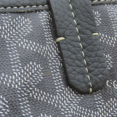 ゴヤール GOYARD アーディ PM グレー レザー ゴヤールディンキャンバス デシーズトリヨンレザー トートバッグ シルバー金具 ヘリンボーン柄