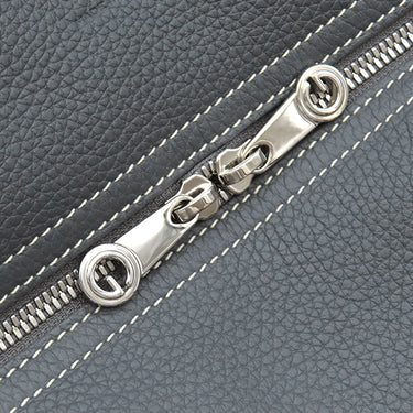 ゴヤール GOYARD アーディ PM グレー レザー ゴヤールディンキャンバス デシーズトリヨンレザー トートバッグ シルバー金具 ヘリンボーン柄