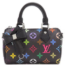 ルイヴィトン LOUIS VUITTON LV × TM ナノ･スピーディ M92644 ノワール モノグラムマルチカラー 2WAYバッグ シルバー金具 ショルダーバッグ ハンドバッグ 黒 村上隆コラボ