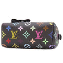 ルイヴィトン LOUIS VUITTON LV × TM ナノ･スピーディ M92644 ノワール モノグラムマルチカラー 2WAYバッグ シルバー金具 ショルダーバッグ ハンドバッグ 黒 村上隆コラボ