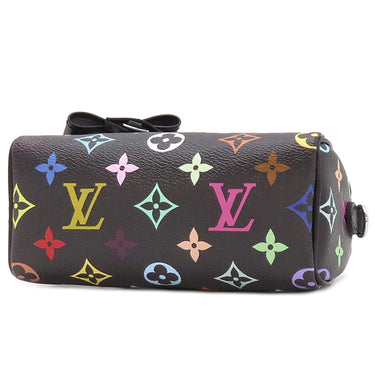ルイヴィトン LOUIS VUITTON LV × TM ナノ･スピーディ M92644 ノワール モノグラムマルチカラー 2WAYバッグ シルバー金具 ショルダーバッグ ハンドバッグ 黒 村上隆コラボ