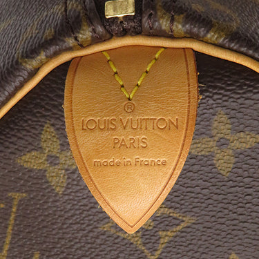 ルイヴィトン LOUIS VUITTON スピーディ 25 M41528 モノグラム モノグラムキャンバス ハンドバッグ ゴールド金具 茶 ミニボストン パドロック・鍵欠品